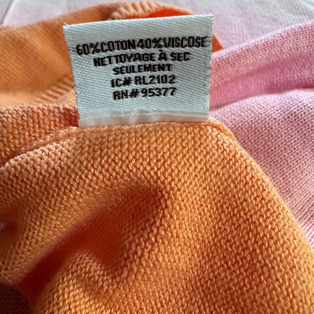 Revolve Sanctuary Horizon Ombre Pink Tan Orange Sweater Size Small - Picture 7 of 7
